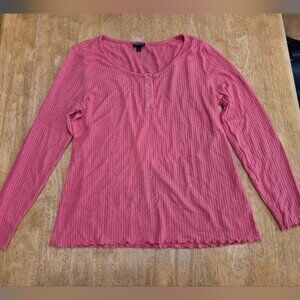 Torrid Women's Pink Long Sleeve Top shirt blouse